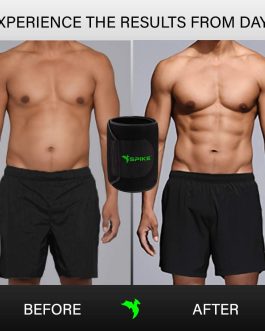 SPIKE Sweat Slim Belt for Men and Women Tummy Trimmer Body Shapewear Sauna Waist Trainer Adjustable Sweat Belt