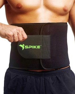SPIKE Sweat Slim Belt for Men and Women Tummy Trimmer Body Shapewear Sauna Waist Trainer Adjustable Sweat Belt